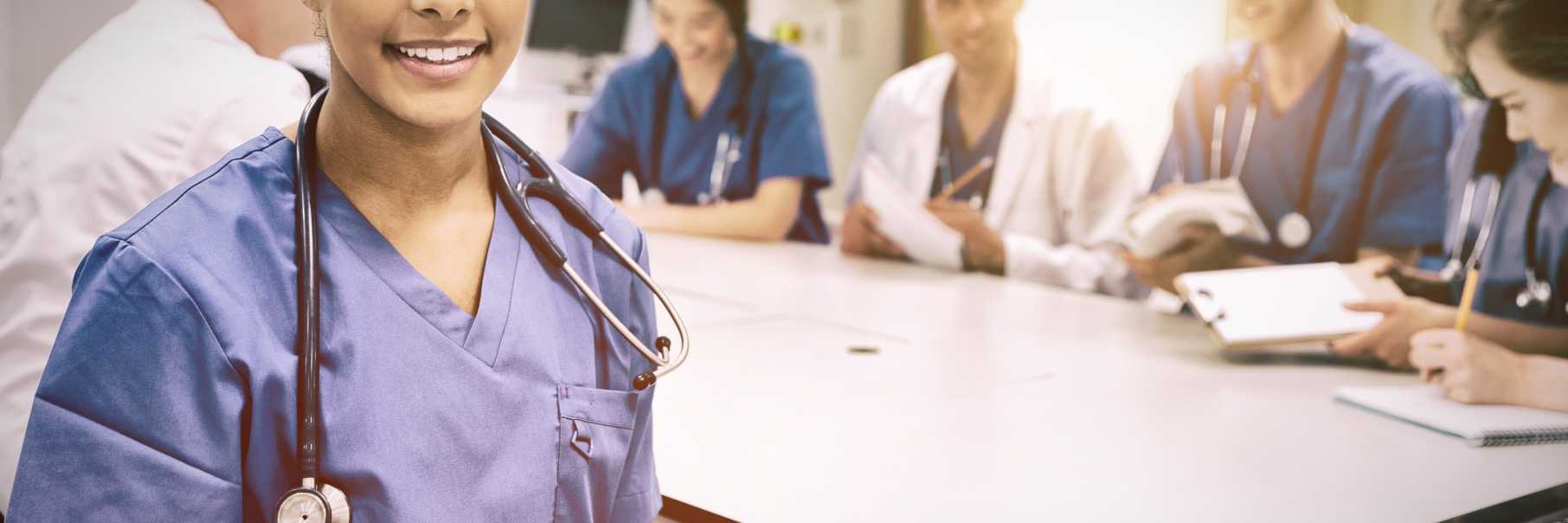 medical student smiling