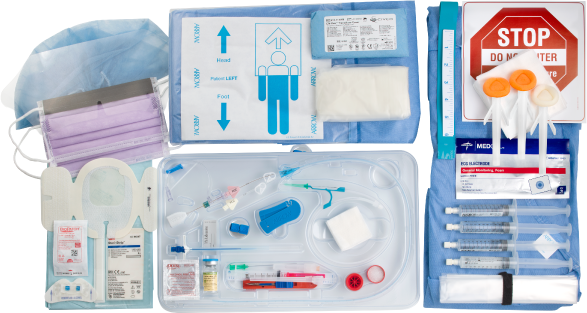 Teleflex Arrow® Max Barrier PICC Kit for bedside insertion.